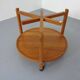 Danish Teak Bar Cart with Removable Tray, 1960s