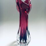 Czech Crystal Art Glass Beak Vase by Jozef Hospodka for Chribska Glassworks, 1950s