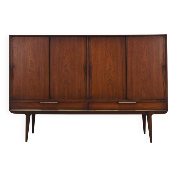 Enfilade en palissandre, design danois, années 1970, fabricant : Omann Jun