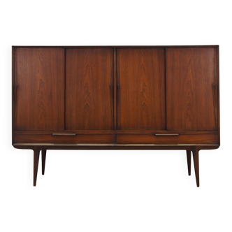 Rosewood highboard, Danish design, 1970s, manufacturer: Omann Jun