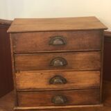 Wooden haberdashery furniture with 4 drawers