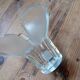Flower petal glass pendant light, vintage Murano style