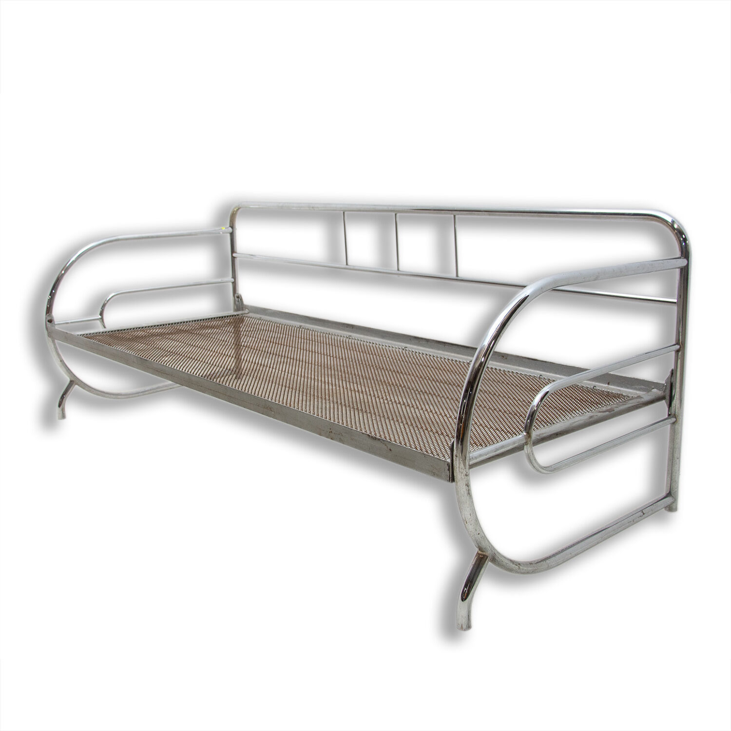 Chrome Bauhaus Sofa by Slezák Company, Bohemia, 1930 ´s