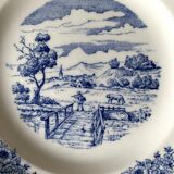 English style Gien earthenware plates