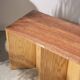 Stone and wood bench