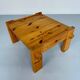 Vintage brutalist coffee table Swedish pine design Yngve Ekström Swedese