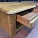 Pair of solid elm bedside tables from the 1970s.