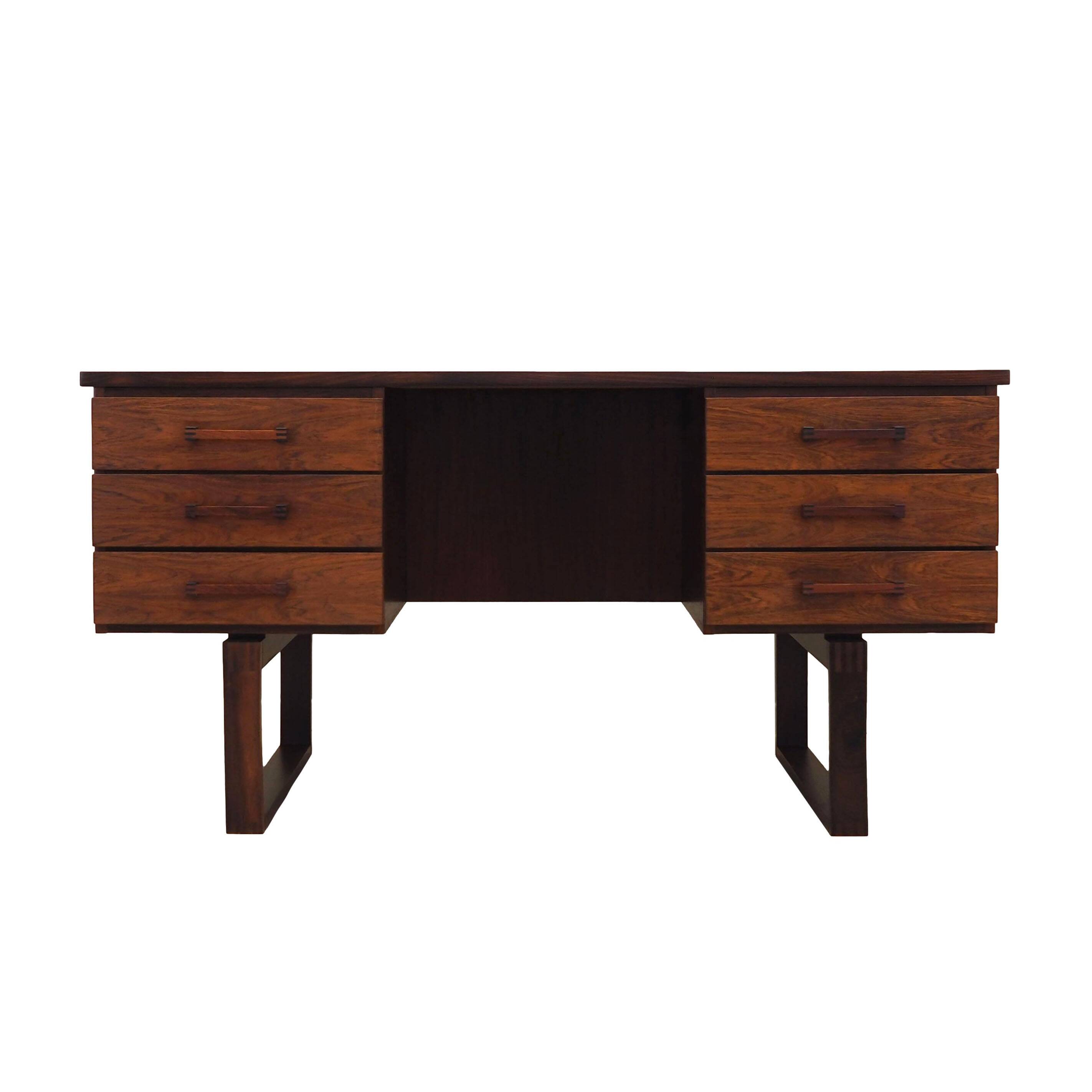 Bureau en palissandre, design danois, années 1960, designer : Torben Valeur & Henning Jensen, fabricant : Dyrlund