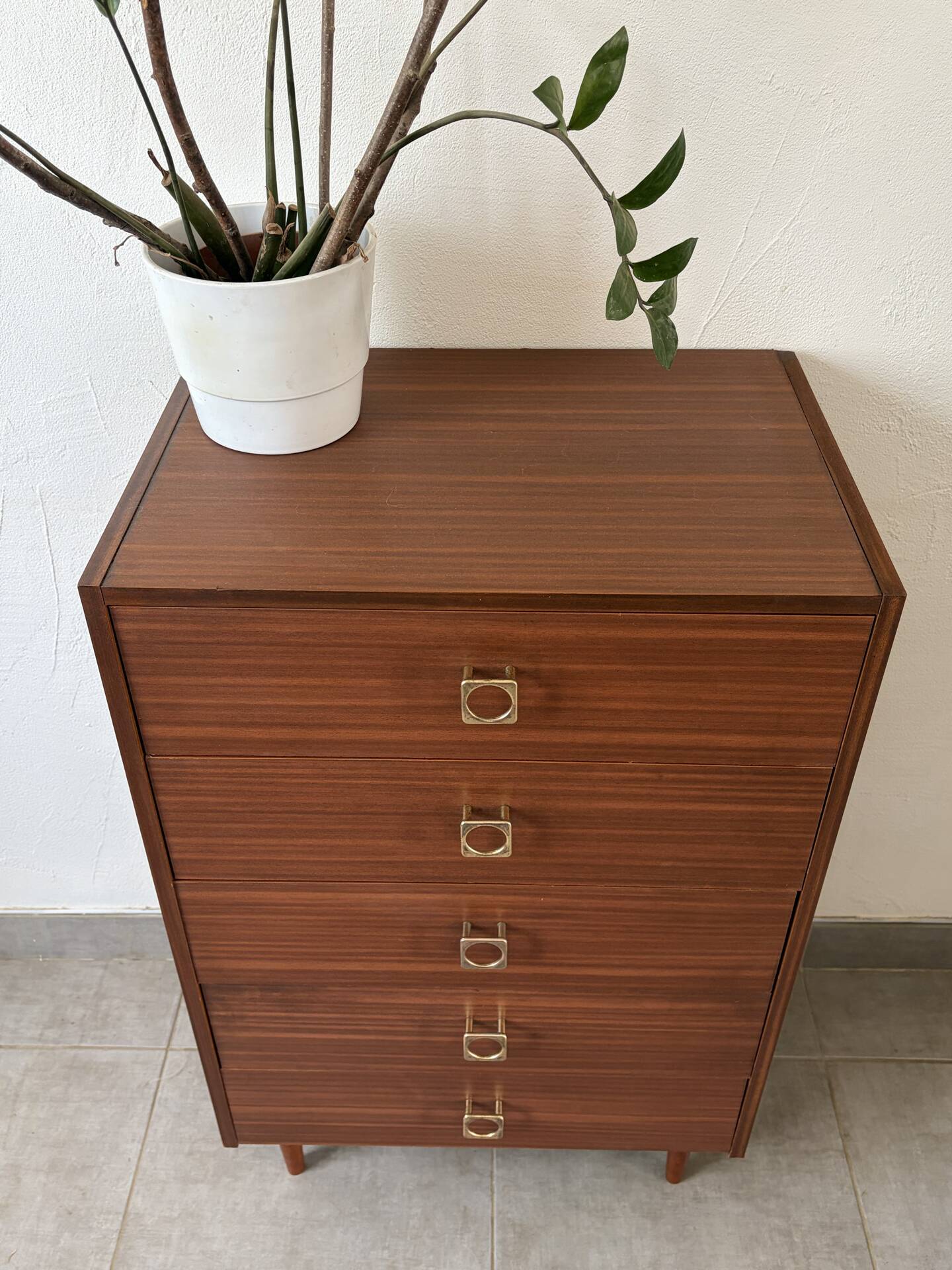 Vintage chest of drawers from the 1960s.