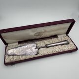 Silver-plated metal cake server, silversmith, Christophe model, Japan