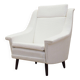 White armchair, Danish design, 1970s, production: Denmark