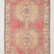 4x8 Red & Yellow Pastel Vintage Rug, 117x254Cm SK 20718