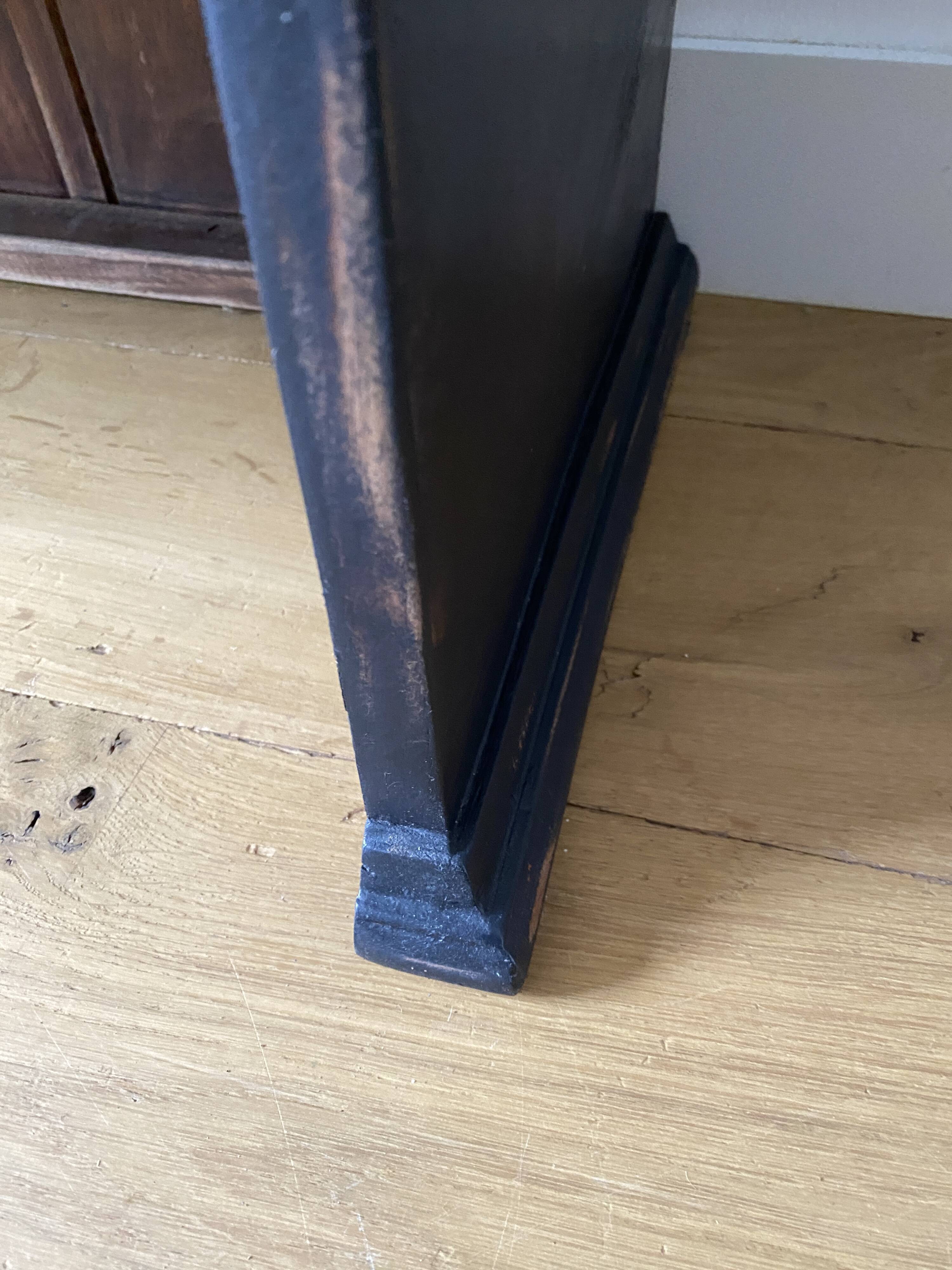 Top of dresser, bookcase, shelves