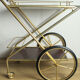 Foldable vintage bar trolley