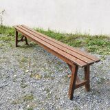 Old wooden bench vintage country