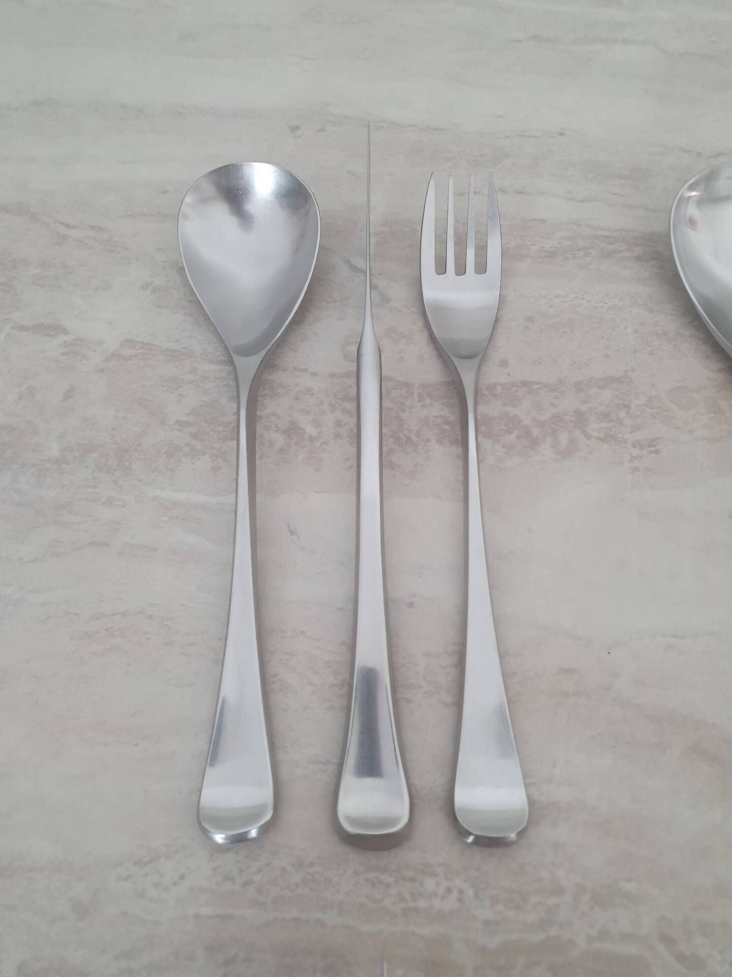 Service for 18 covers Guy Degrenne Cobra collection / Forks and spoons