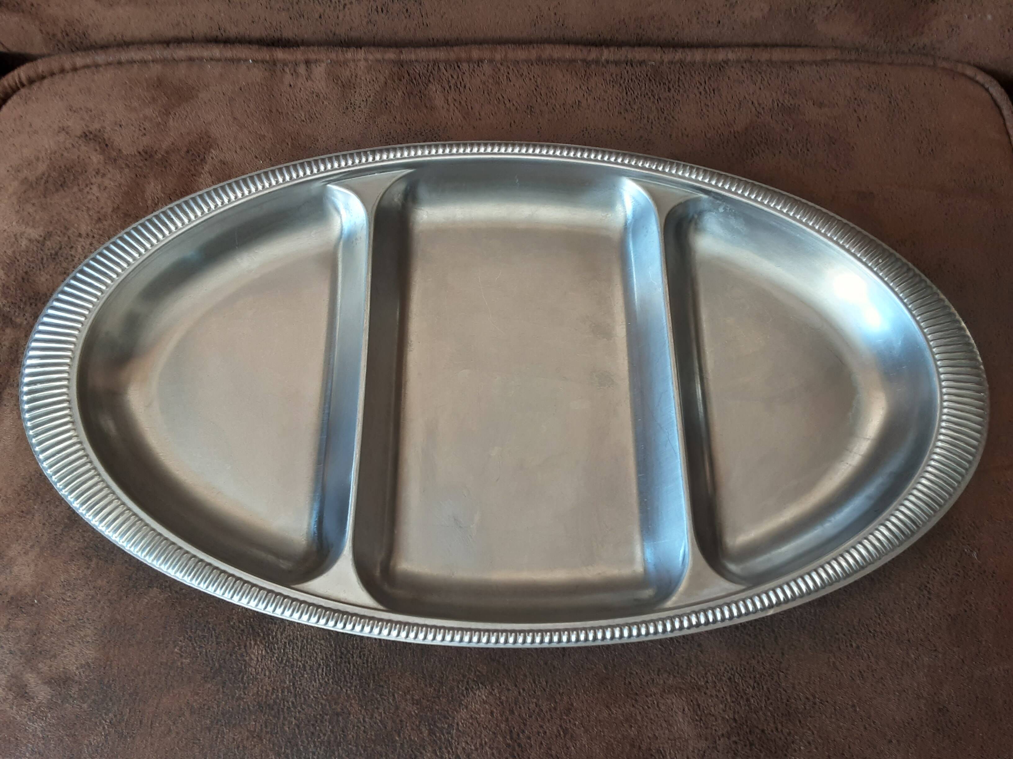 Metal compartment dish