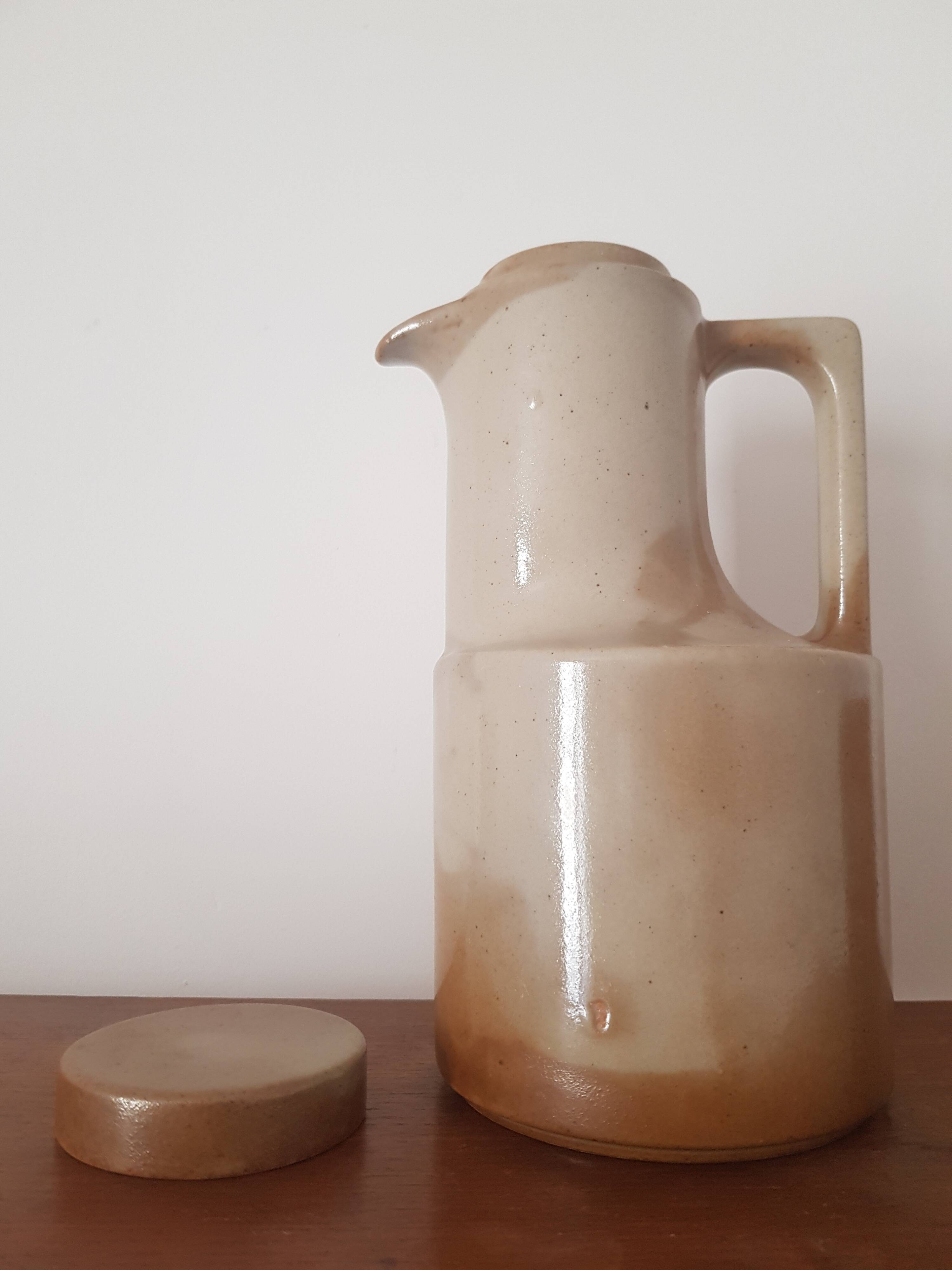 Vintage Brenne stoneware coffee pot