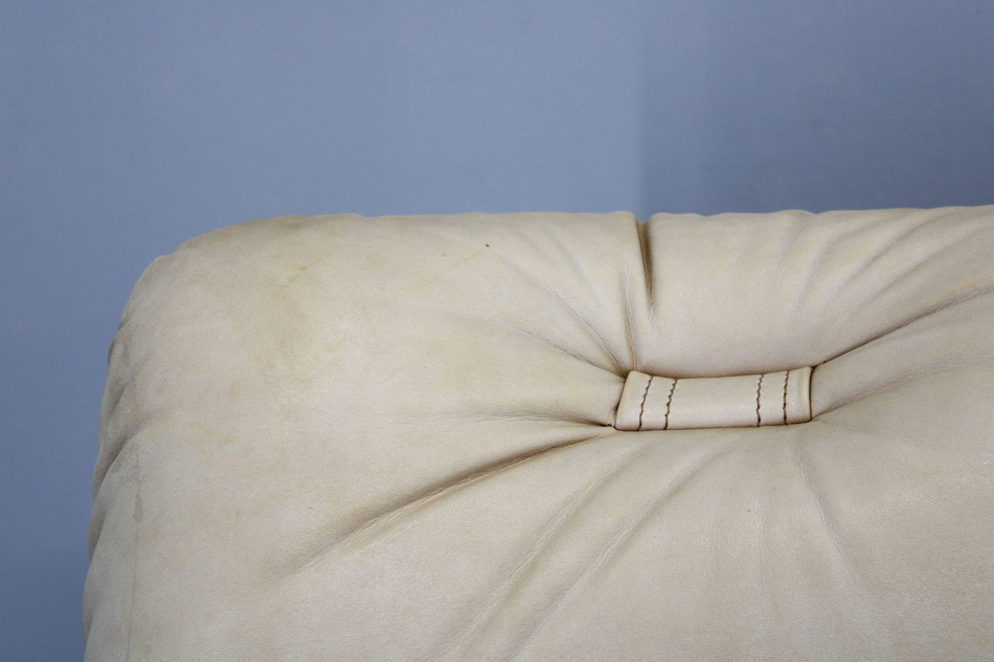 1960s Oak Scandinavian 3-Seater Sofa in Fine Leather Upholstery