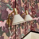 Pair of modular wall lights, Scandinavian design, 1960s.