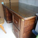 Solid wood notary desk and swivel American chair