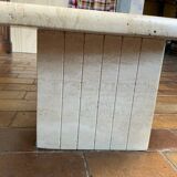 Travertine coffee table