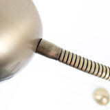 Lampadaire vintage Hustadt à 2 têtes flexibles, laiton mat