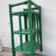 Table de chevet en rotin vert vintage