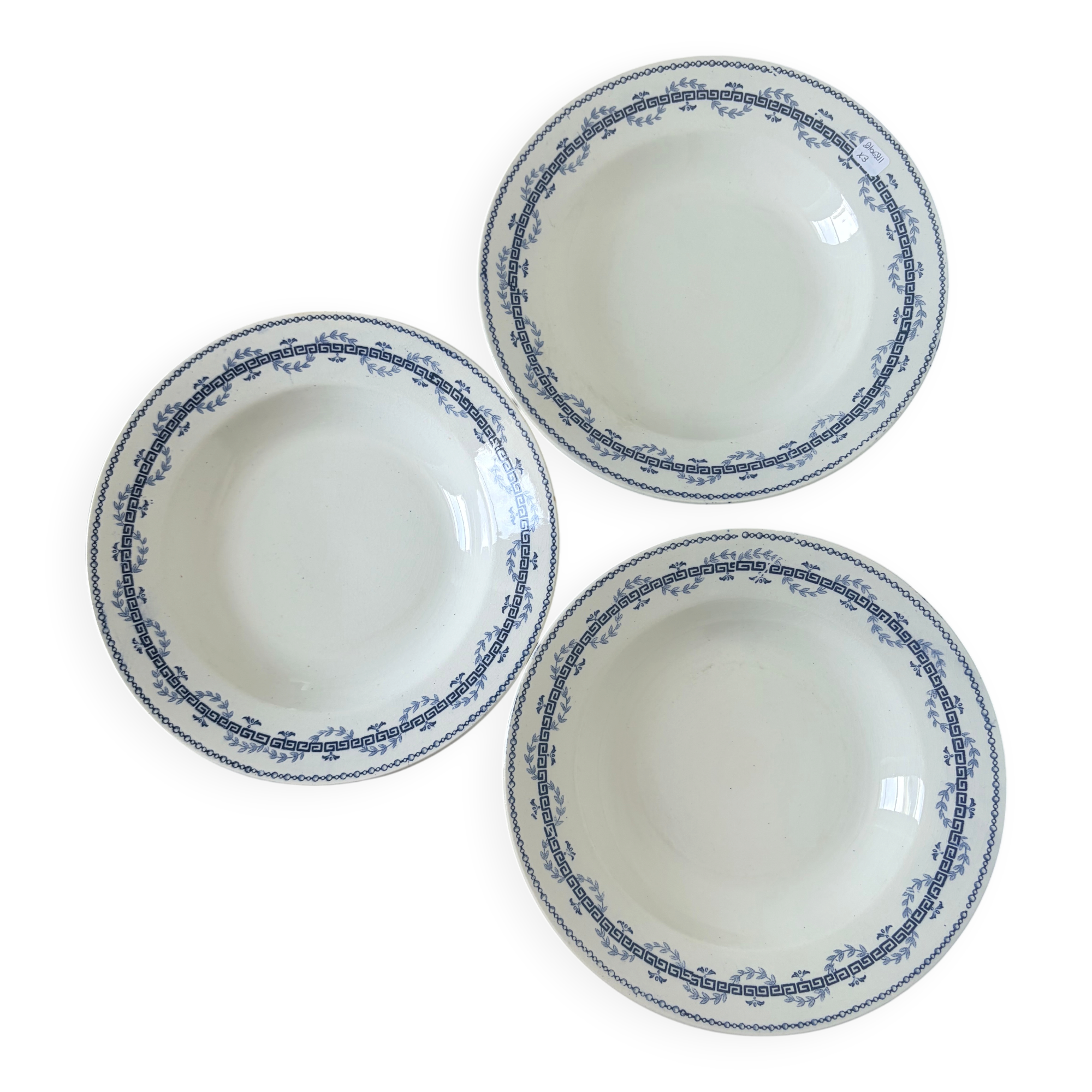 3 deep plates in ironstone Gien model Austerlitz 2106211