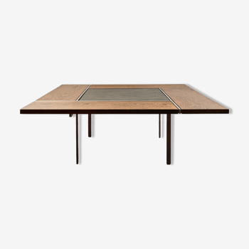 BO-Ex coffee table model 750 in wenge, slate and steel