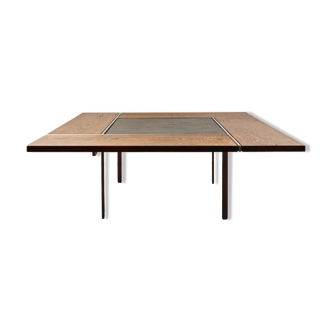 BO-Ex coffee table model 750 in wenge, slate and steel