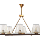 6 glass chandelier