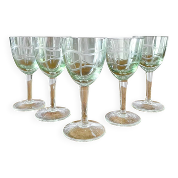 Verres Art déco