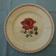Lot of 3 vintage flat plates in faience