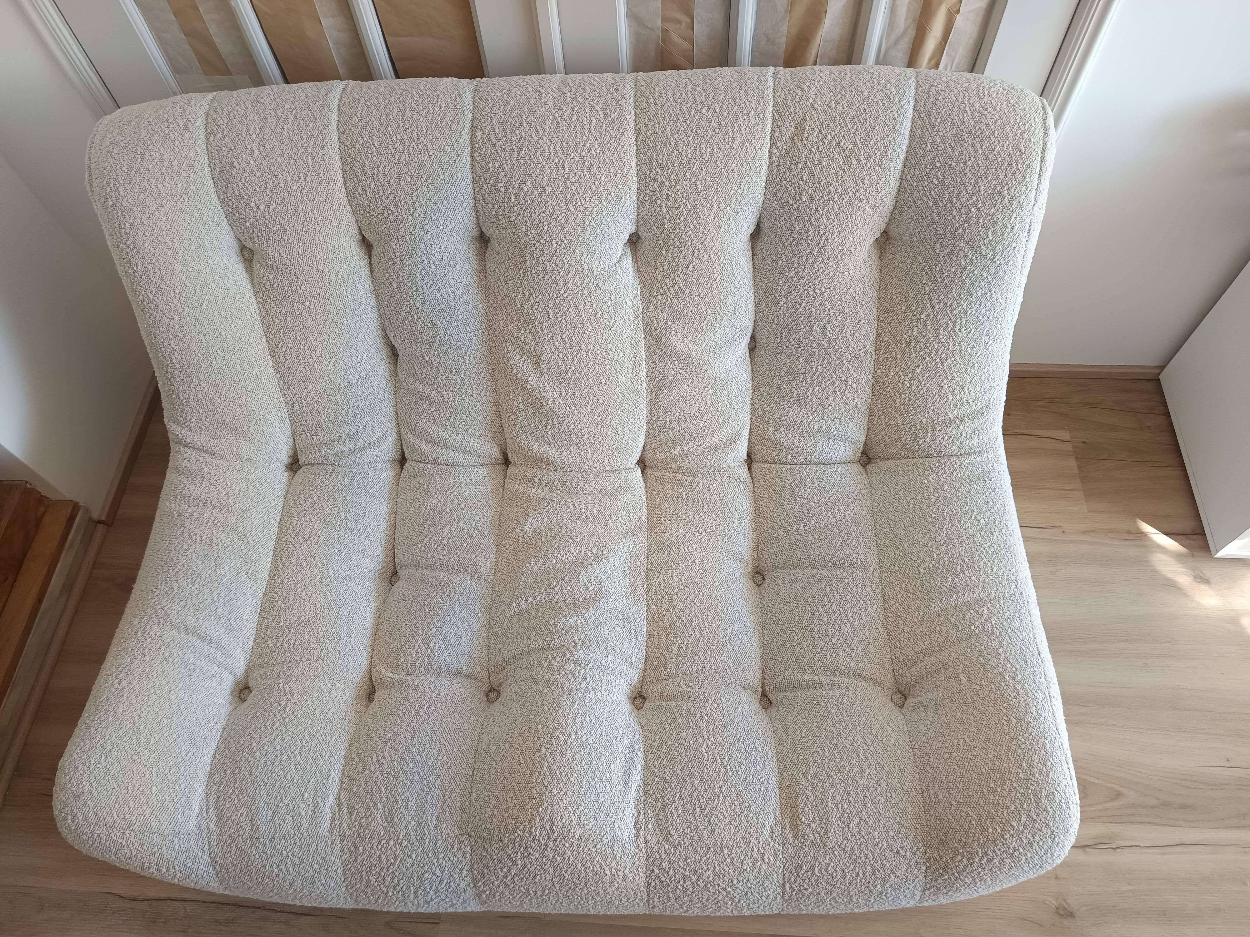 Vintage Steiner two-seater armchair from the 80s.
