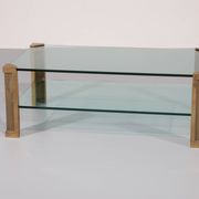 Table de salon en laiton Peter Ghyzcy modèle T14D 1970 Design hollandais