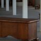 Art Deco desk, sculptural and expressive, in walnut, made by a French cabinetmaker, 1930s.