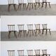 ensemble de 12 chaises de salle à manger en chêne
