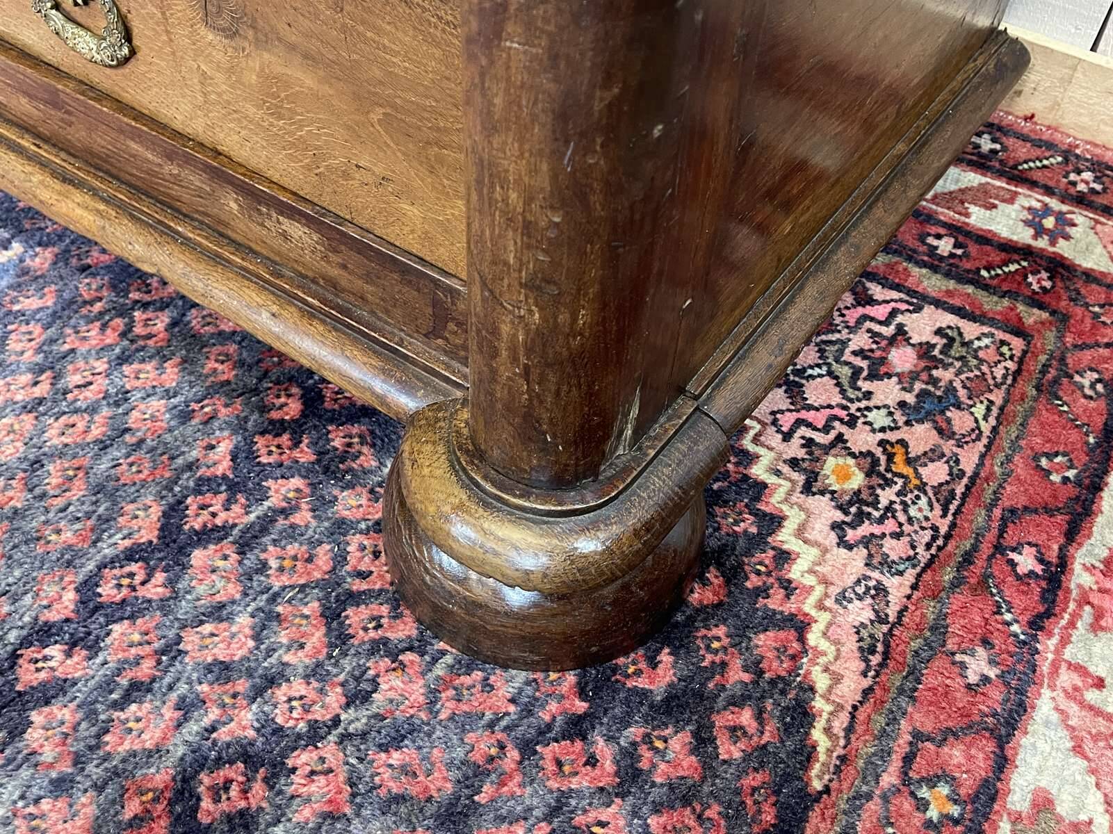 Empire wardrobe from the early 19th century in oak.