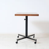 Height adjustable teak side table 1960
