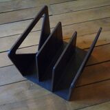 Plastic vinyl record holder, Standy Esselte, vintage 1980s
