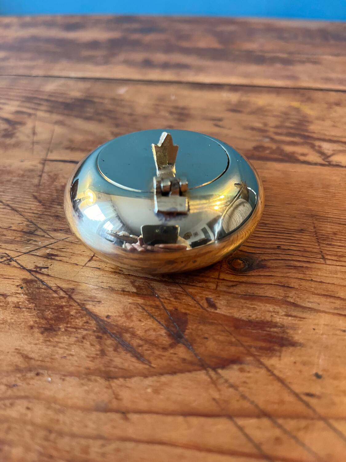 Brass pocket ashtray