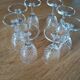 8 small vintage liqueur glasses