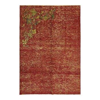 Red wool carpet 1980, 234 cm x 330 cm
