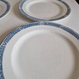 Set of 14 Terre de fer Salins plates, Castellane model