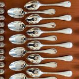 Christofle ribbons, 61-piece flatware set, excellent condition
