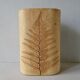 Ceramic vase decorated herbarium by Raymonde Leduc, Vallauris