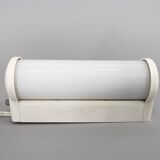 Bakelite and Milk Glass Wall Lamp, Czechoslovakia, 1950's