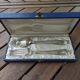 Antique silver plated fork and spoon in box 60g