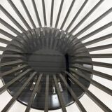 Round Metal and Glass Coffee Table